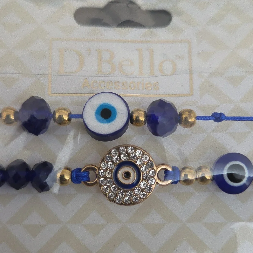 NWT Evil eye 🪬 bracelet set - Picture 2 of 3